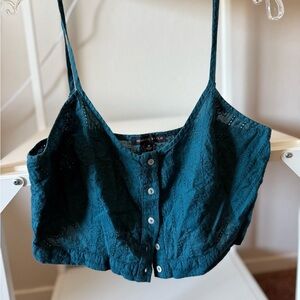 Kendall & Kylie Team Eyelet Cropped Tank